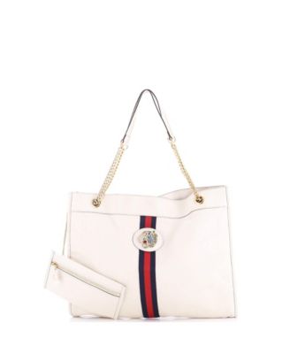 Large Rajah Chain Tote Leather