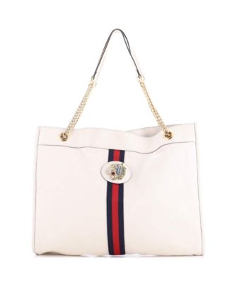 Large Rajah Chain Tote Leather