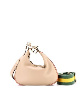 Small Attache Shoulder Bag Leather