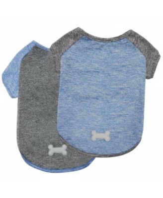 2pack Dog Shirt With Sleeves Lightweight Sun Protection Reflective Breathable Pet Clothes for Summer Outdoor Walking