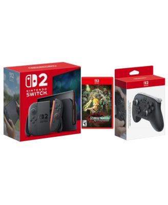 Switch 2 Console with Hyrule Warriors Age of Imprisonment and Pro Controller Bundle