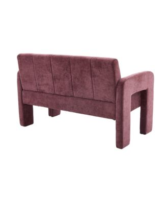 Modern Double Armchair Living Room & Bedroom Compact Upholstered Sofa Leisure Sofa Comfortable Seating with Dual Armrests