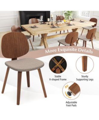 Bentwood Dining Chairs Set of Two with Padded Seats