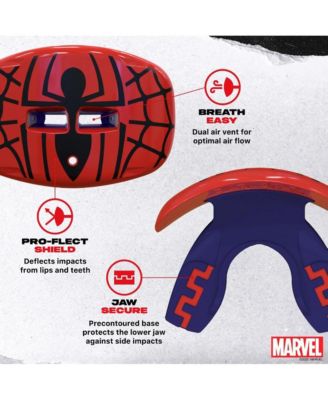EXTRO Lip Guard Protector Mouthpiece with Detachable Strap for Football, Lacrosse - SPIDER MAN