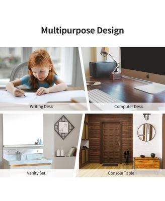 Writing Desk Vanity Computer Desk with Two Tier and Drawers