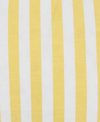 Striped Ruffle Edge Decorative Pillow, 18" x 18"