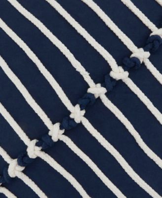 Rope Stitch Stripe Decorative Pillow, 20" x 20"