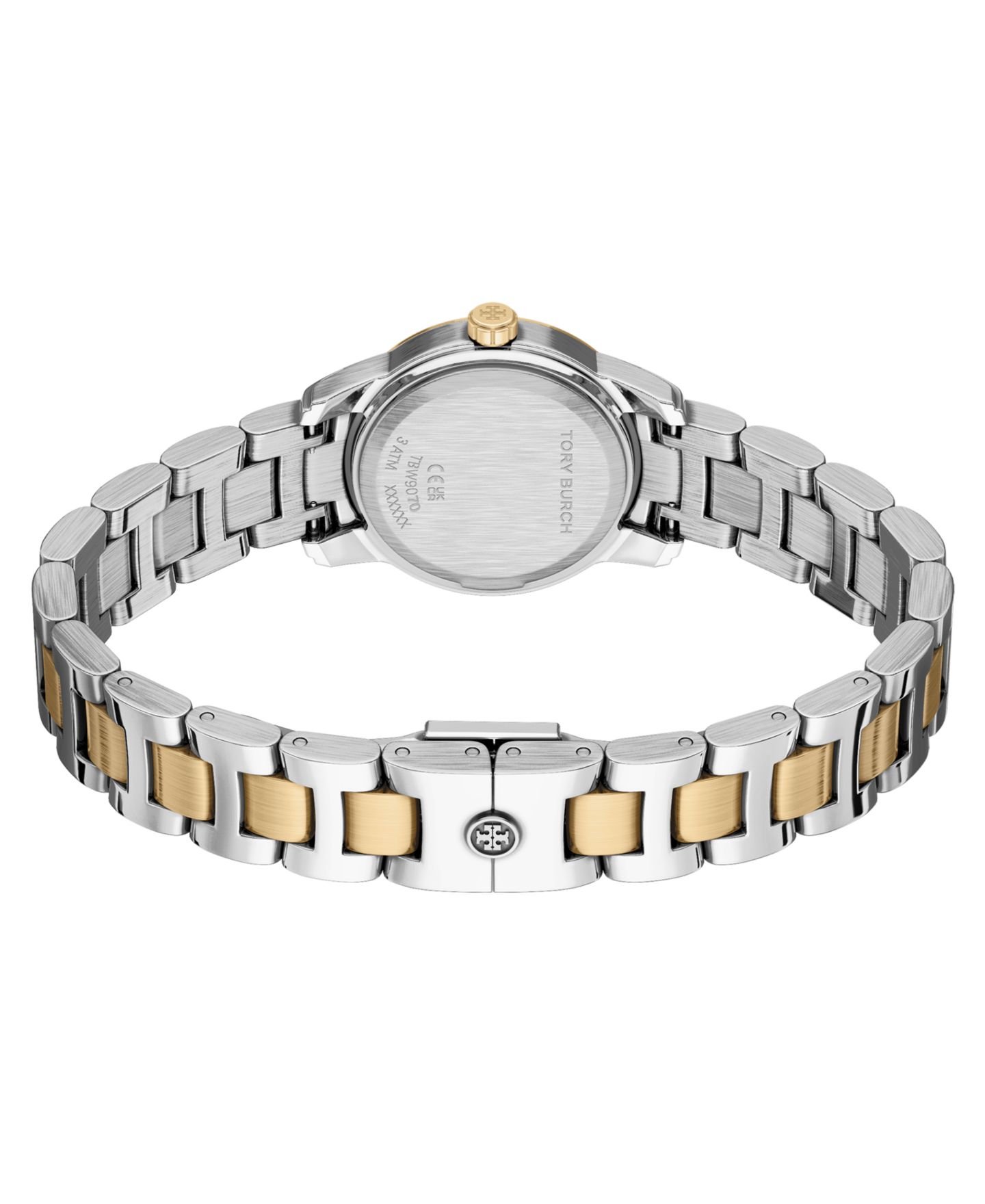 Женские часы Tory Burch The Miller Round Small Quartz Three-Hand Two-Tone Stainless Steel Watch, 28mm — фото 5