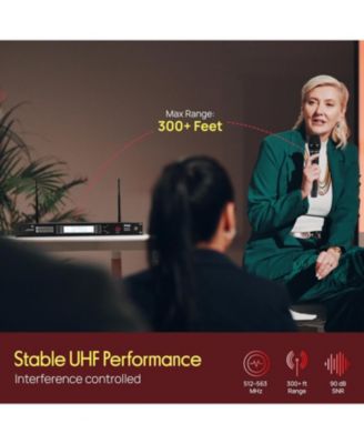 8-Channel Wireless Microphone System with Professional Microphones PDWM8441