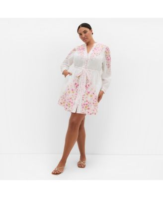 Women's Elia Blue Patrice Print Mini Dress