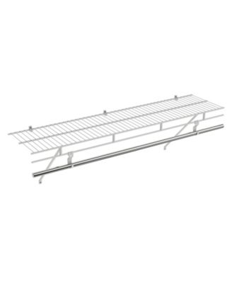 Wall Mounted Closet Shelves with Ventilated Wire Shelving