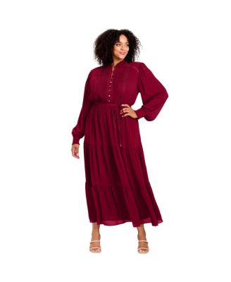Women's Plus Size Jasmine Tiered Maxi Dress