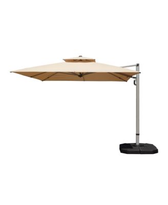 10 ft. Square Cantilever Umbrella with Center Pole (Base Not Included)