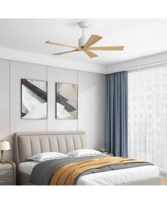 52-inch 5-Blade without Light Ceiling Fan with Remote Control and Timing Function