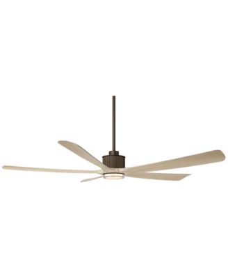 60" Casa Vieja Hex Oak LED Ceiling Fan with Remote