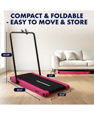 2-in-1 Walking Pad Treadmill with Vibration Plates (SQWPVH15PK)