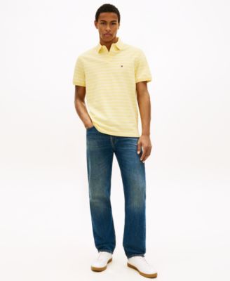 Men's Cotton Classic Fit 1985 Striped Polo Shirts