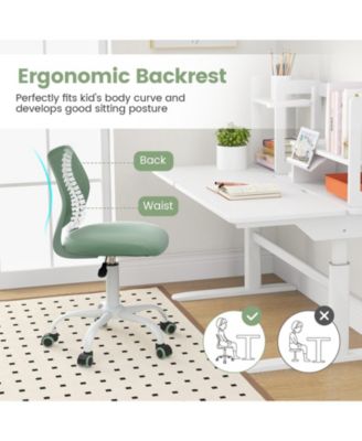 Ergonomic Kids Study Chair with Adjustable Height