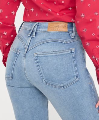 Petite Dolly Joleans Mid-Rise Straight-Leg Jeans