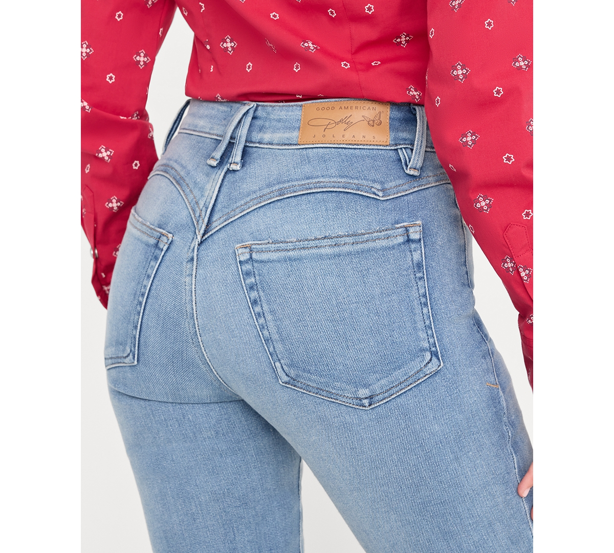 Good American Women's Mid-Rise Straight-Leg Jeans