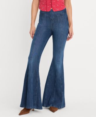 Women's Dolly Joleans High-Rise Flared-Leg Jeans