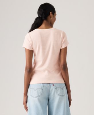 Women's Sweetie Cap Short-Sleeve Crew Neck Top