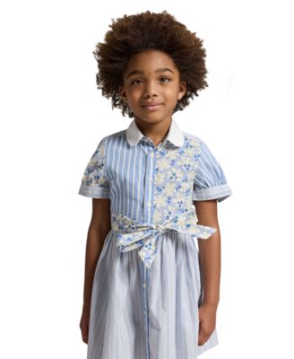 Girls' 2T-6X Short-Sleeve Shirt Dress
