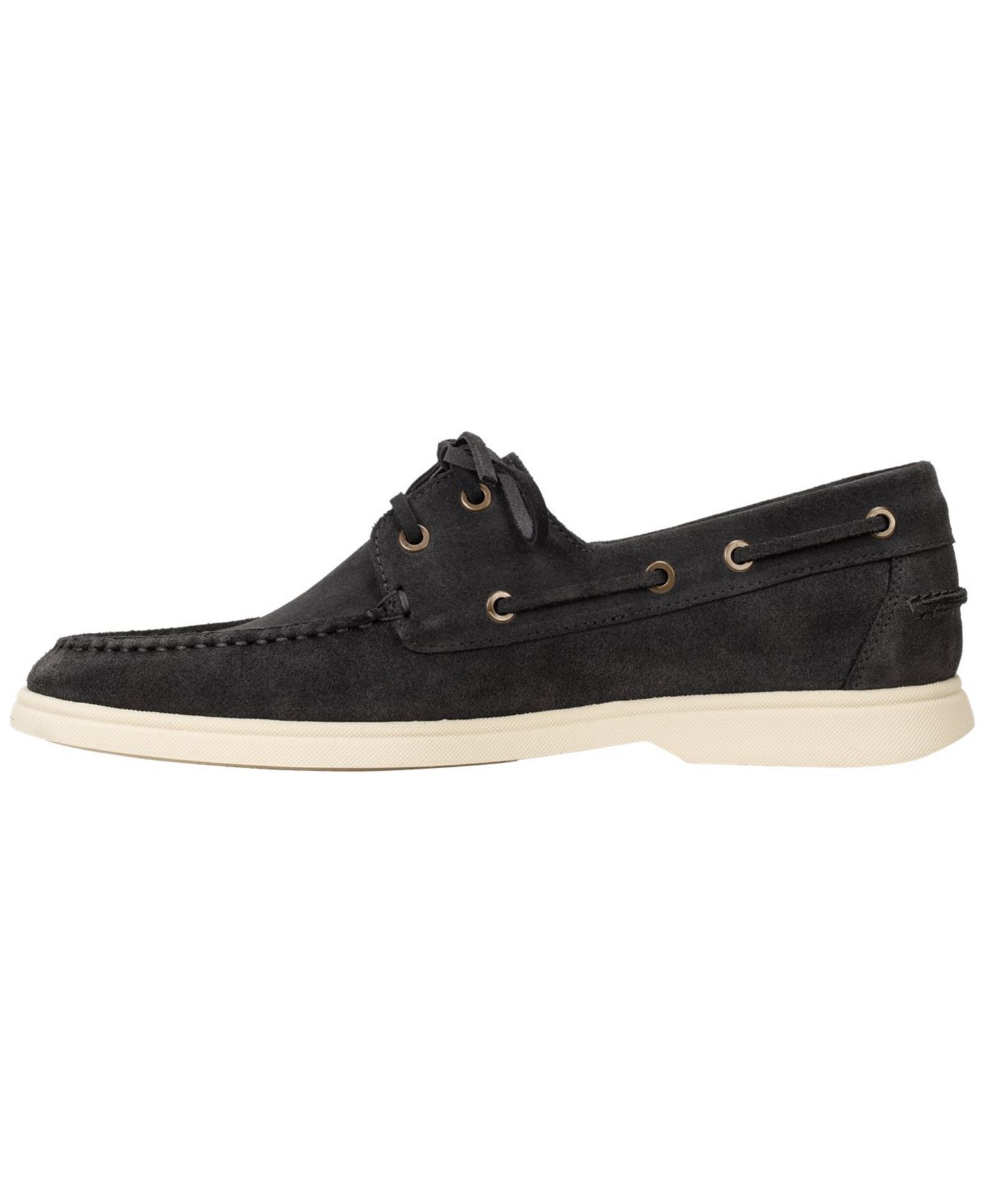 Мужские туфли Hugo Boss Sienne Slip-On Boat, цвет: Тёмный серый — фото 4