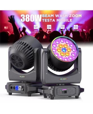 Zoom Moving Head Stage Light with 380W RGBW LEDs and DMX512