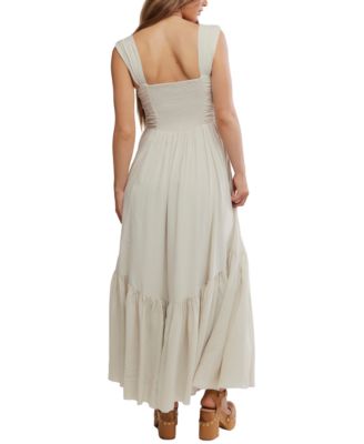 Women's Sasha Sweetheart Viscose Maxi Solid Dress