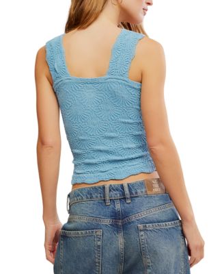 Women's Love Letter Jacquard Camisole Top