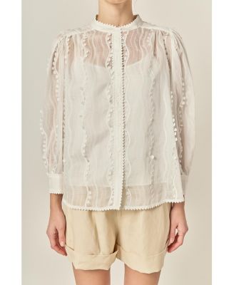 Women's Heart Trim Blouse
