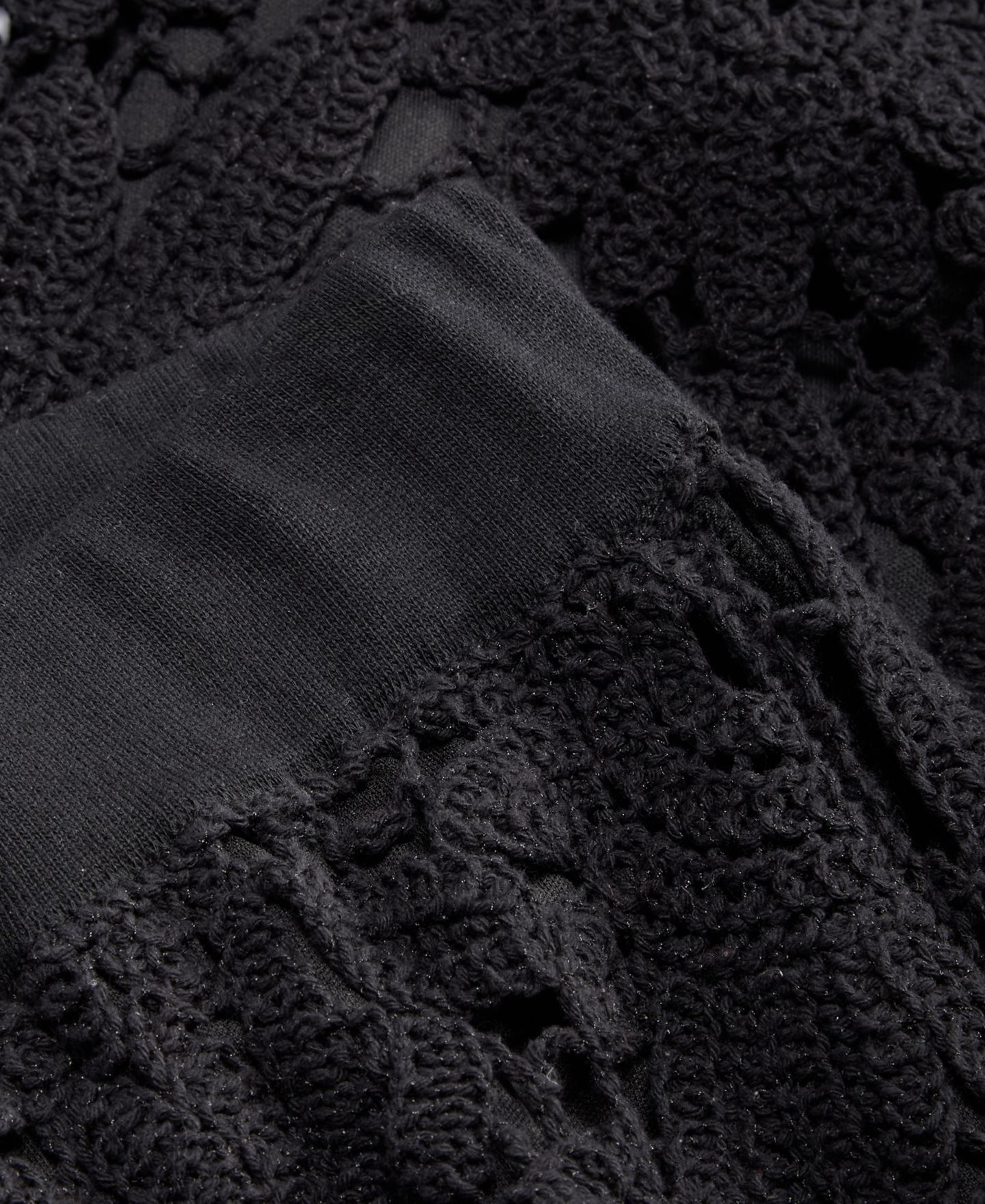 Женские брюки I.N.C. International Concepts Cotton Crochet Wide-Leg, цвет: Глубокий чёрный — фото 7