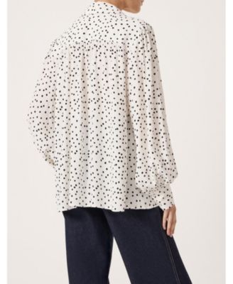 Women's Sigrid Polka Dot Long Sleeve Shirt