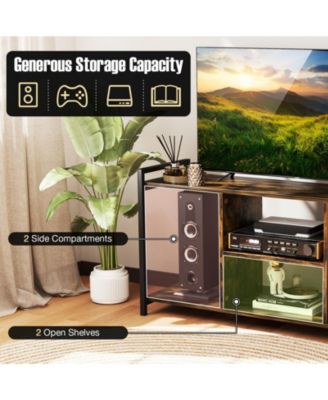 Industrial TV Stand for TVs up to 55 in Entertainment Center