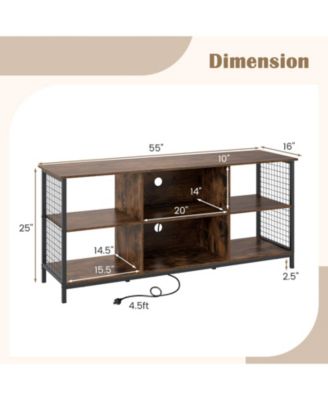 TV Stand for TVs up to 65 in with Storage Compartments
