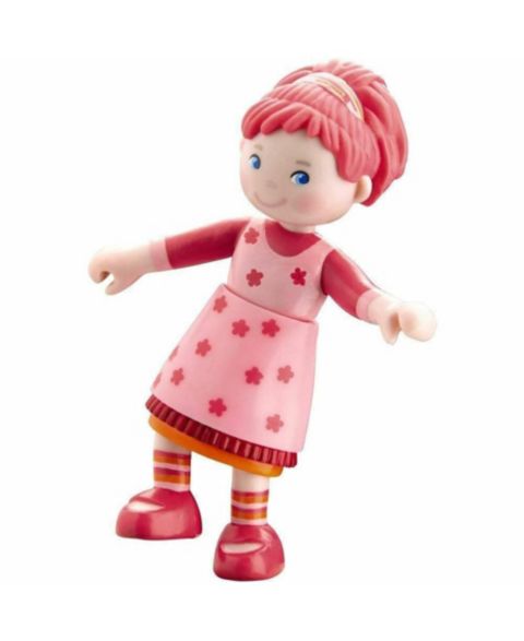 Подвижная мини-кукла Haba Little Friends Lilli, 4", от 3 лет, цвет: Розовый