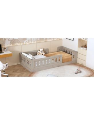 Wood Platform Bed Guardrail