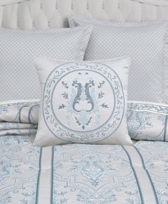 Boulevard Square Embellished Decorative Pillow, 18" x 18"