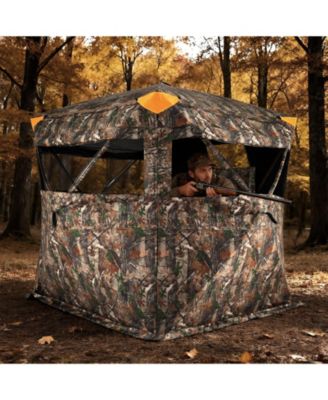 Three to Four Person Hunting Blind Pop Up with Swing Door