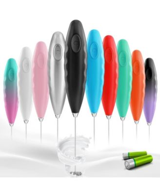 Handheld Electric Coffee Frother Drink Mixer with Batteries Included