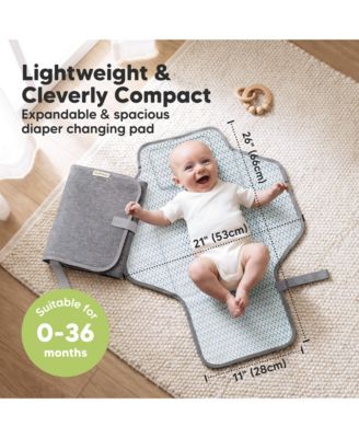 Flex Portable Changing Pad for Baby, Travel, Foldable Large Waterproof Baby Diaper Changing Mat for Diaper Bag
