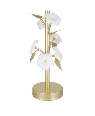 Descanso 21" High Gold and White Flower Table Lamp Set of 2