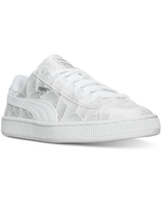 Puma - Men's Basket Classic Metallic Casual Sneakers from Finish Line