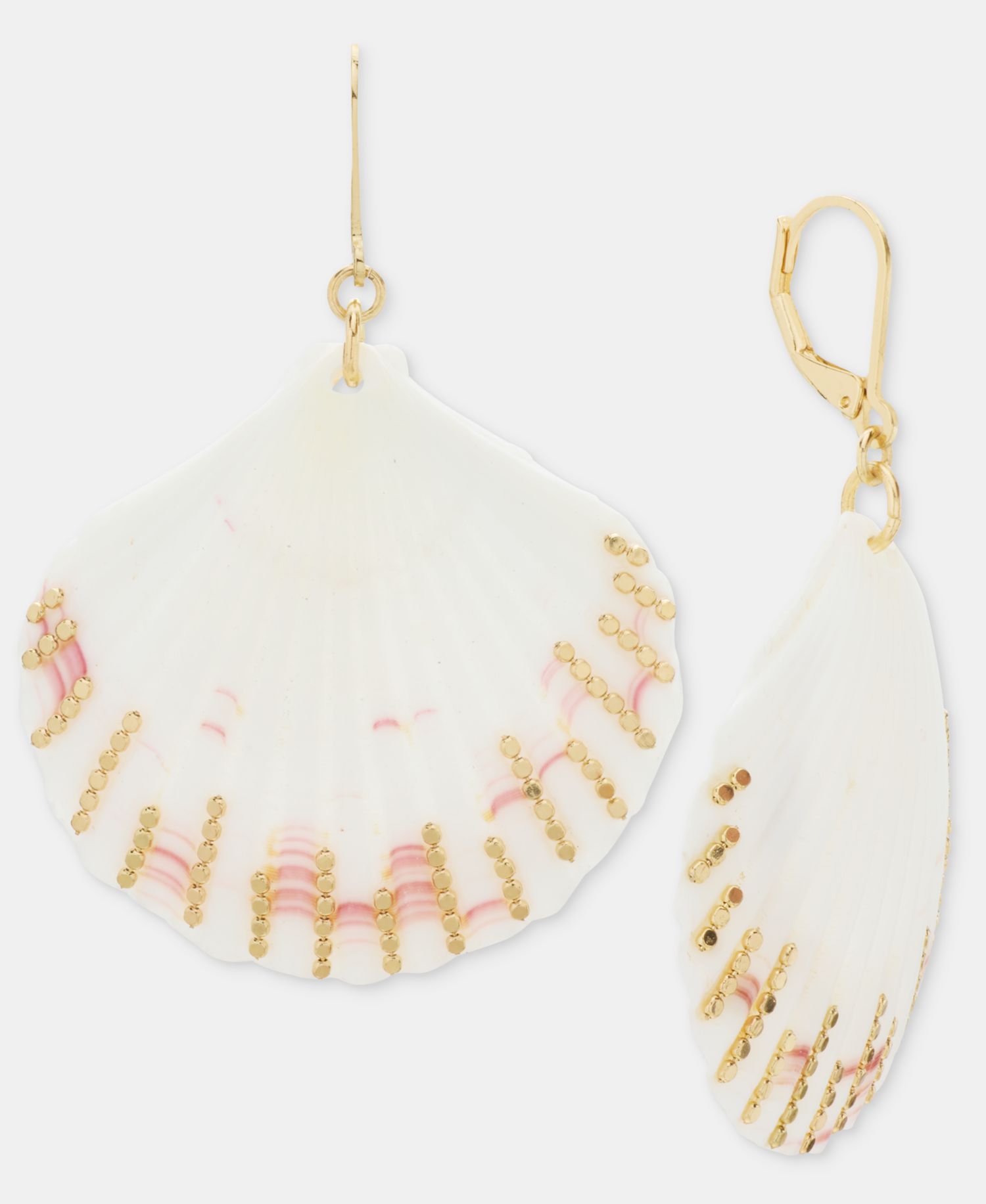 Seashell Chain Drop Earrings
