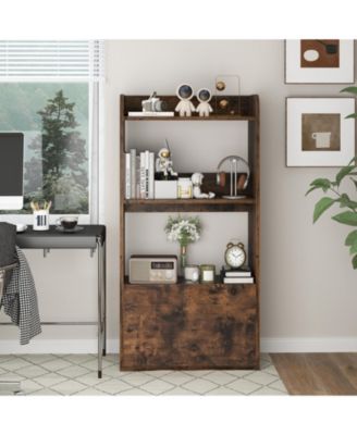 3 Tier Freestanding Bookshelf with Open Shelves for Storage