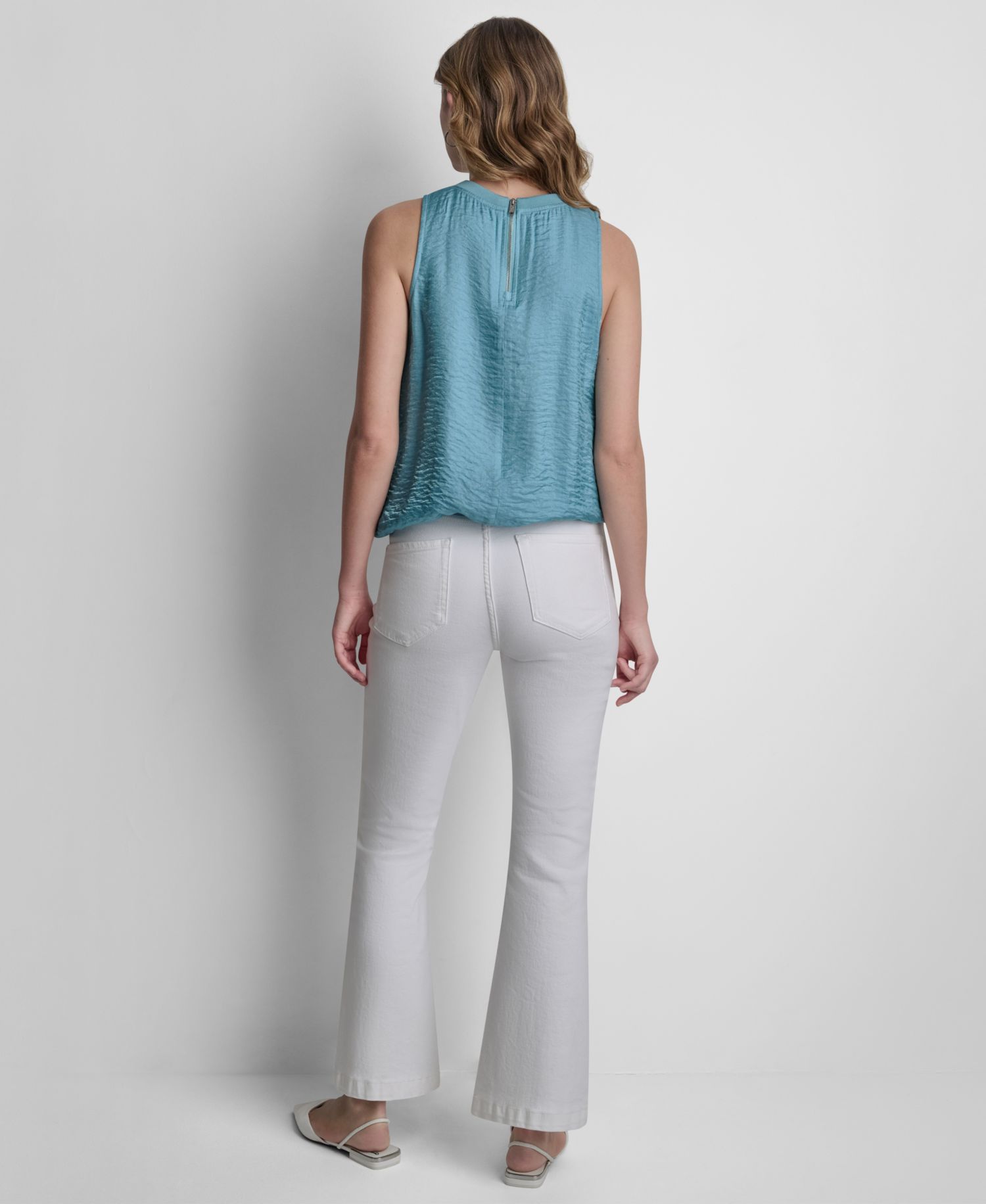 Women's Sleeveless Twinkle Bubble Tank Top