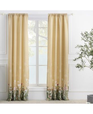 Greenland Home Fashions Dandelion Window Panel Pair - 42x84"
