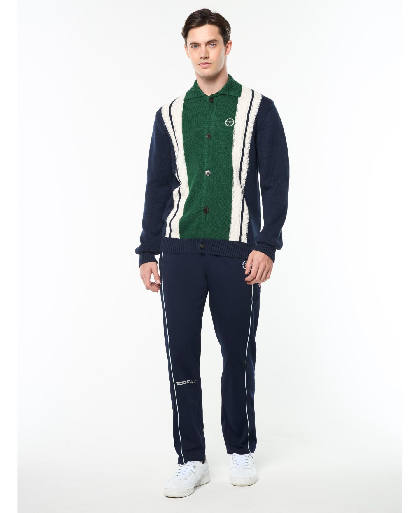 Мужской кардиган Sergio Tacchini Bruni Knit, цвет: Синий — фото 5