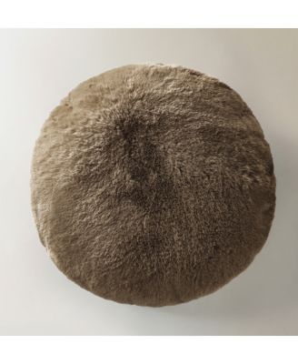 Shay Faux Fur Round Pillow 18"